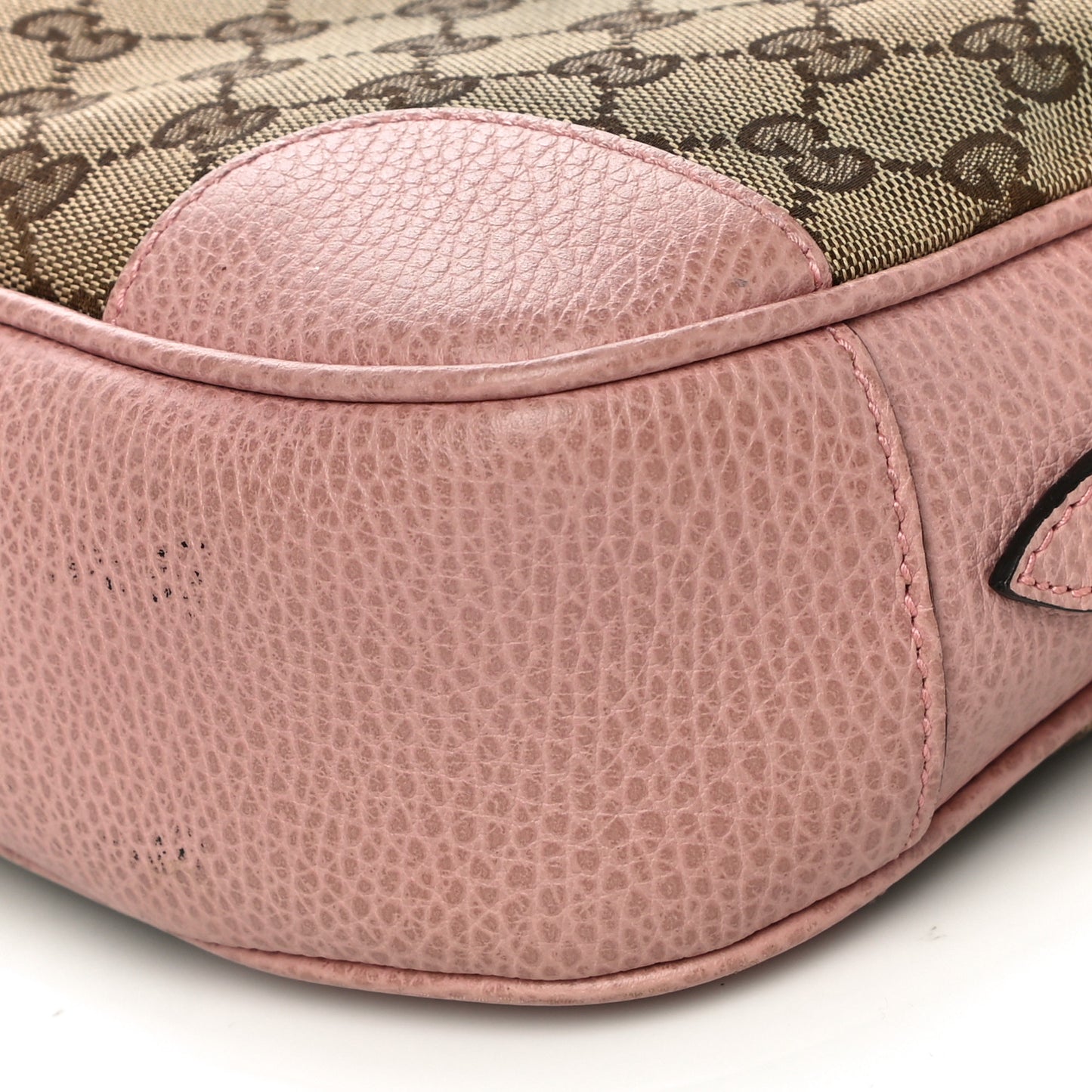 Monogram Mini Bree Messenger Bag Beige Soft Pink