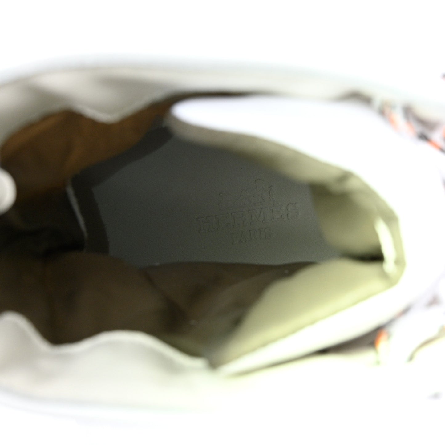 Calfskin Parachute Fresh Ankle Boots 38.5 White