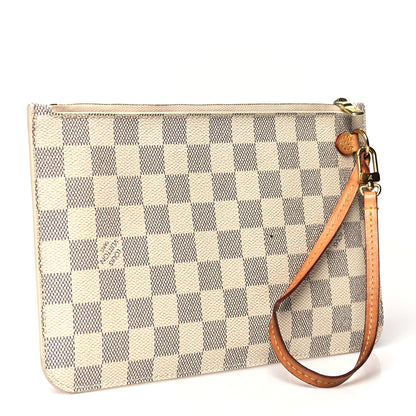 Louis Vuitton Damier Azur Neverfull MM GM Pochette 3 of 18