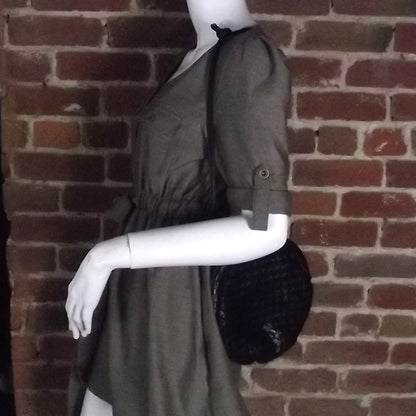 Bottega Veneta Vintage Woven Small Frame Bag Black 2 of 7