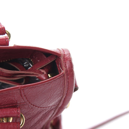 Balenciaga Agneau Classic Gold Hardware Mini City Rouge Sapphire 16 of 18