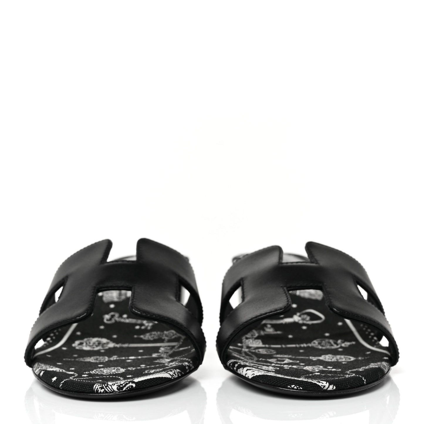 Calfskin Oasis Sandals 38.5 Black