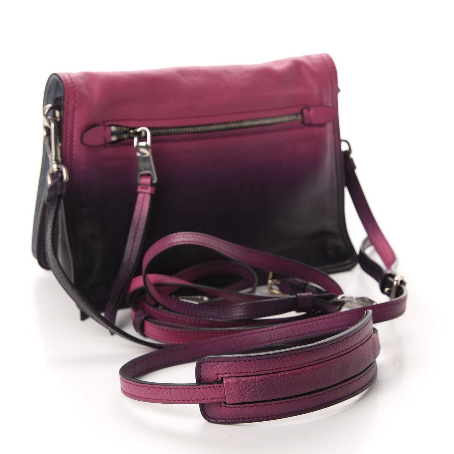 Glace Calf Ombre Etiquette Flap Fuxia Astrale