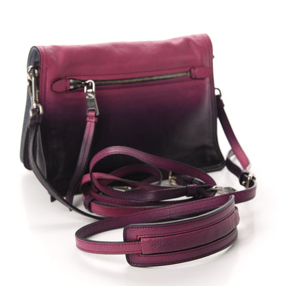 Prada Glace Calf Ombre Etiquette Flap Fuxia Astrale 3 of 10