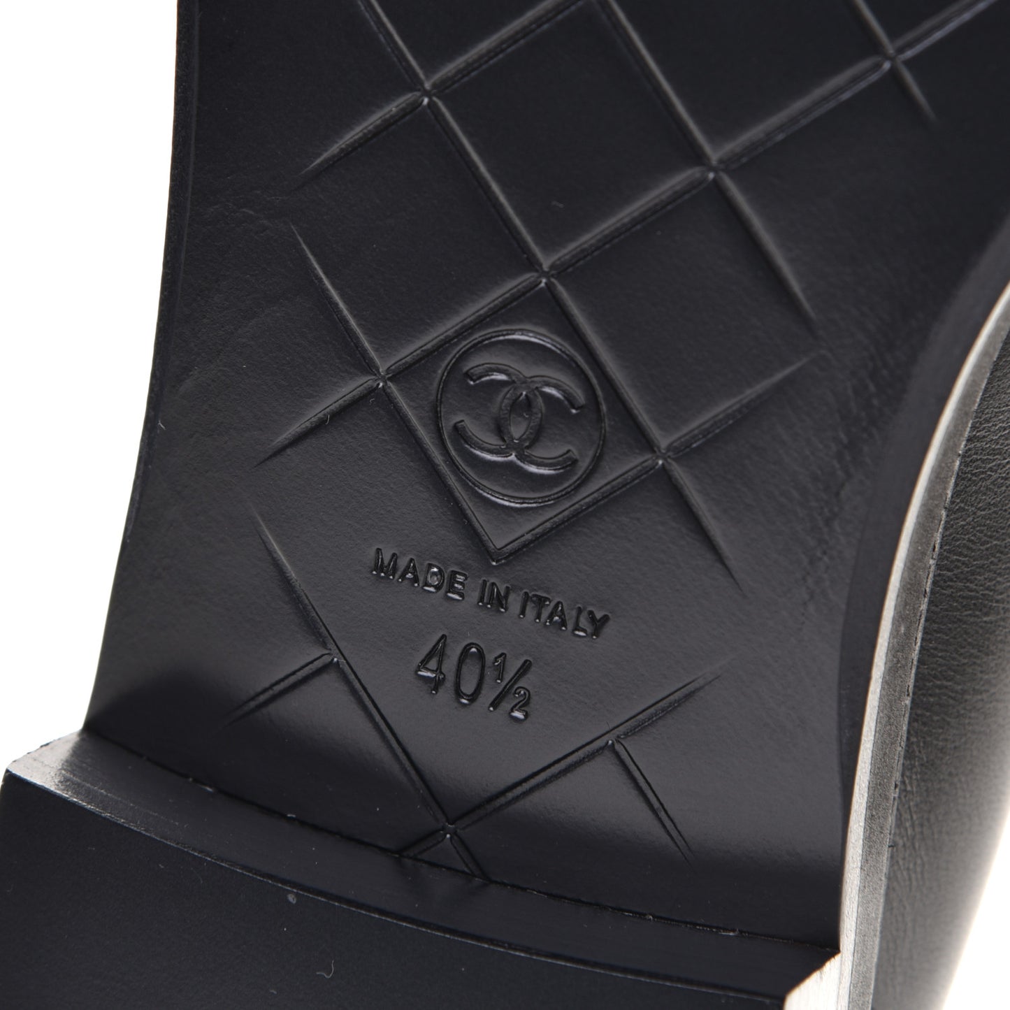 Lambskin Quilted CC Turnlock Loafers 40.5 Black