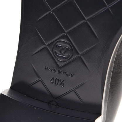 Chanel Lambskin Quilted CC Turnlock Loafers 40.5 Black 8 of 8