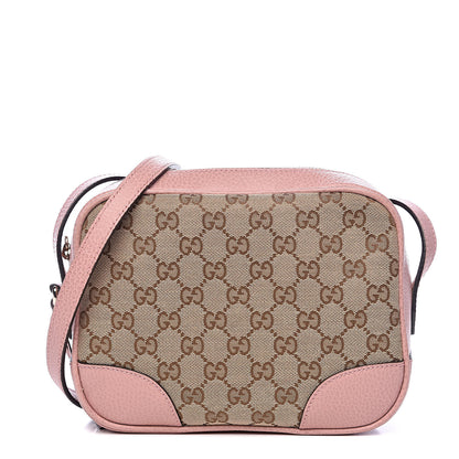 Gucci Monogram Mini Bree Messenger Bag Beige Soft Pink 1 of 9