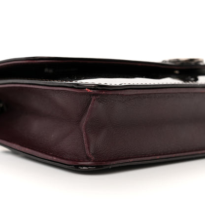 Chanel Patent Coco Cabas Wallet On Chain WOC Burgundy 10 of 24