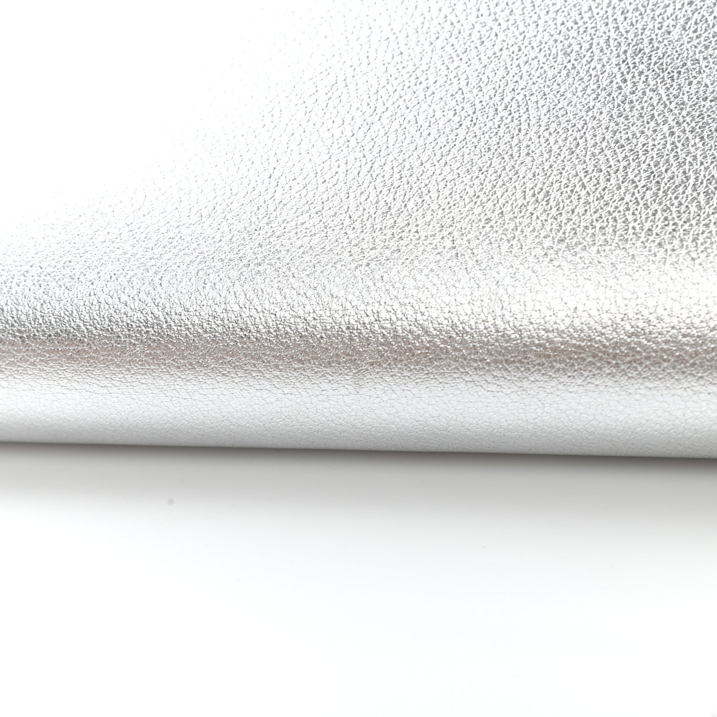 Textured Metallic Calfskin Classic Monogram Cassandre Clutch Silver