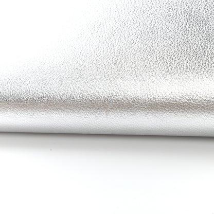 Saint Laurent Textured Metallic Calfskin Classic Monogram Cassandre Clutch Silver 8 of 11