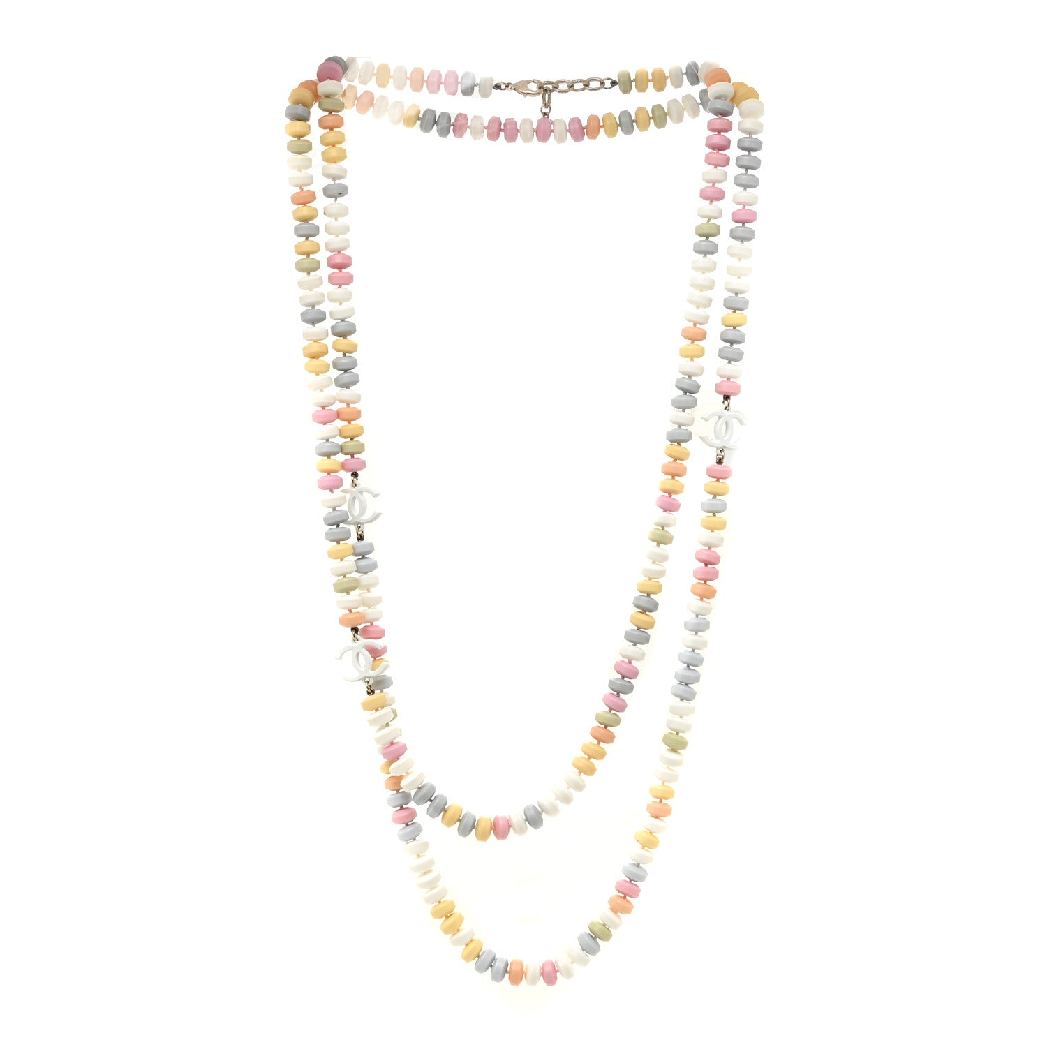 Chanel Candy CC Double Strand Necklace Multicolor 3 of 4