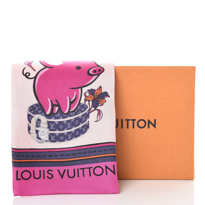Louis Vuitton Silk Monogram Superstition Bandeau Rose 7 of 7