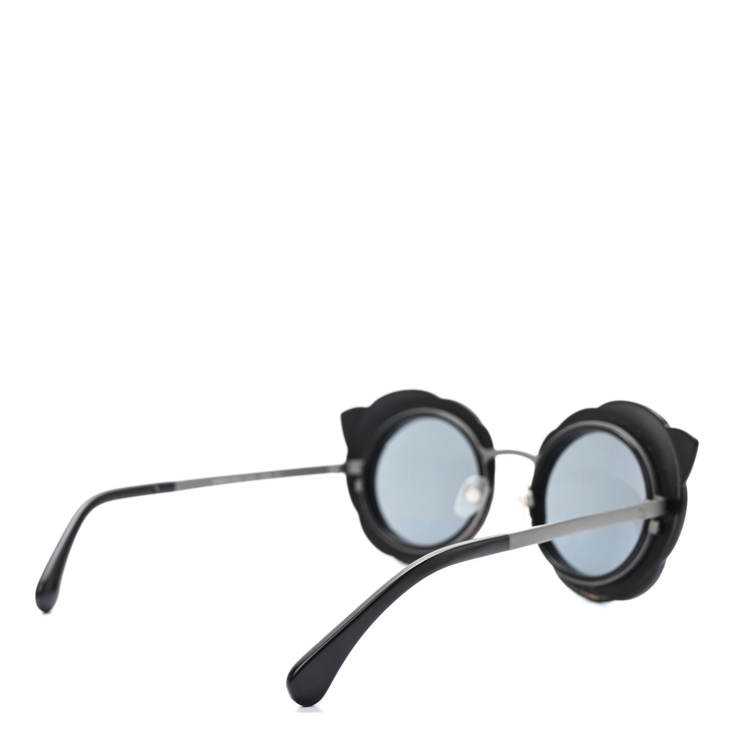 Chanel Round Camellia Sunglasses 71198 Black 4 of 8