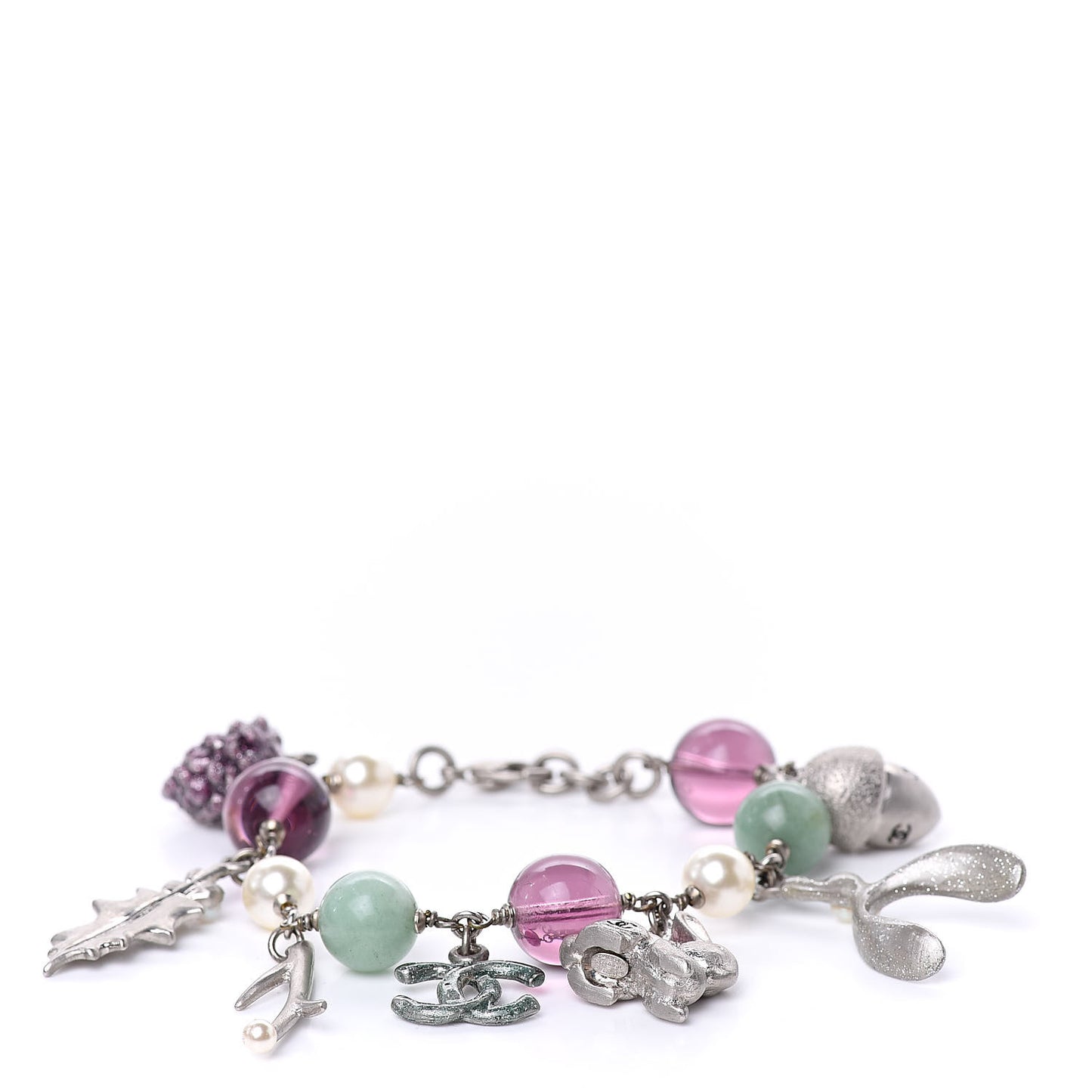Charms CC Bracelet Silver Multicolor