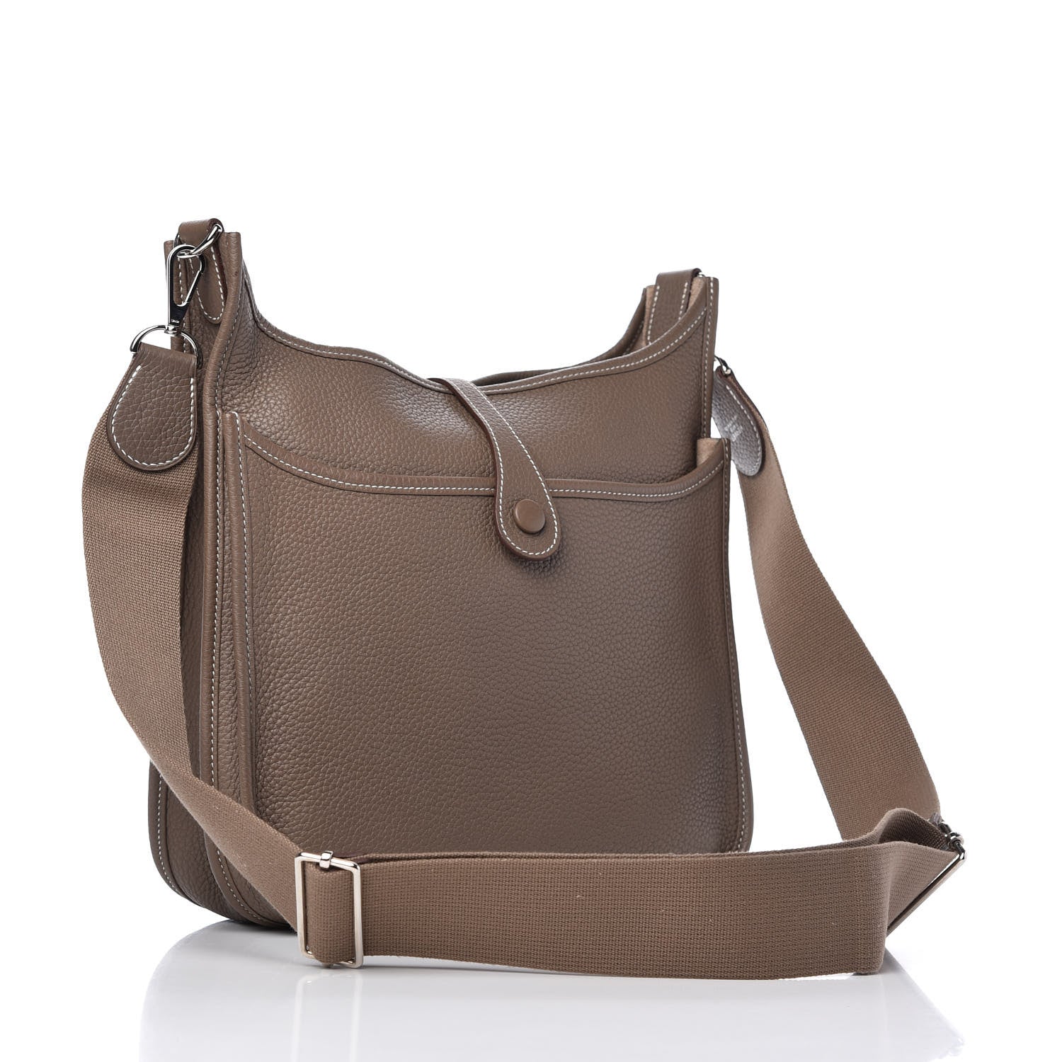 Hermes Taurillon Clemence Evelyne III PM Etoupe 3 of 10