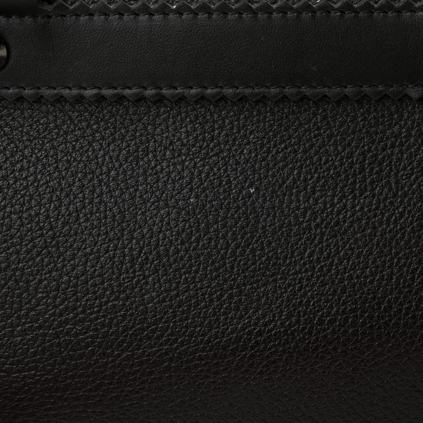 Grained Calfskin Rubber Ruisbuddy Small Duffle Black
