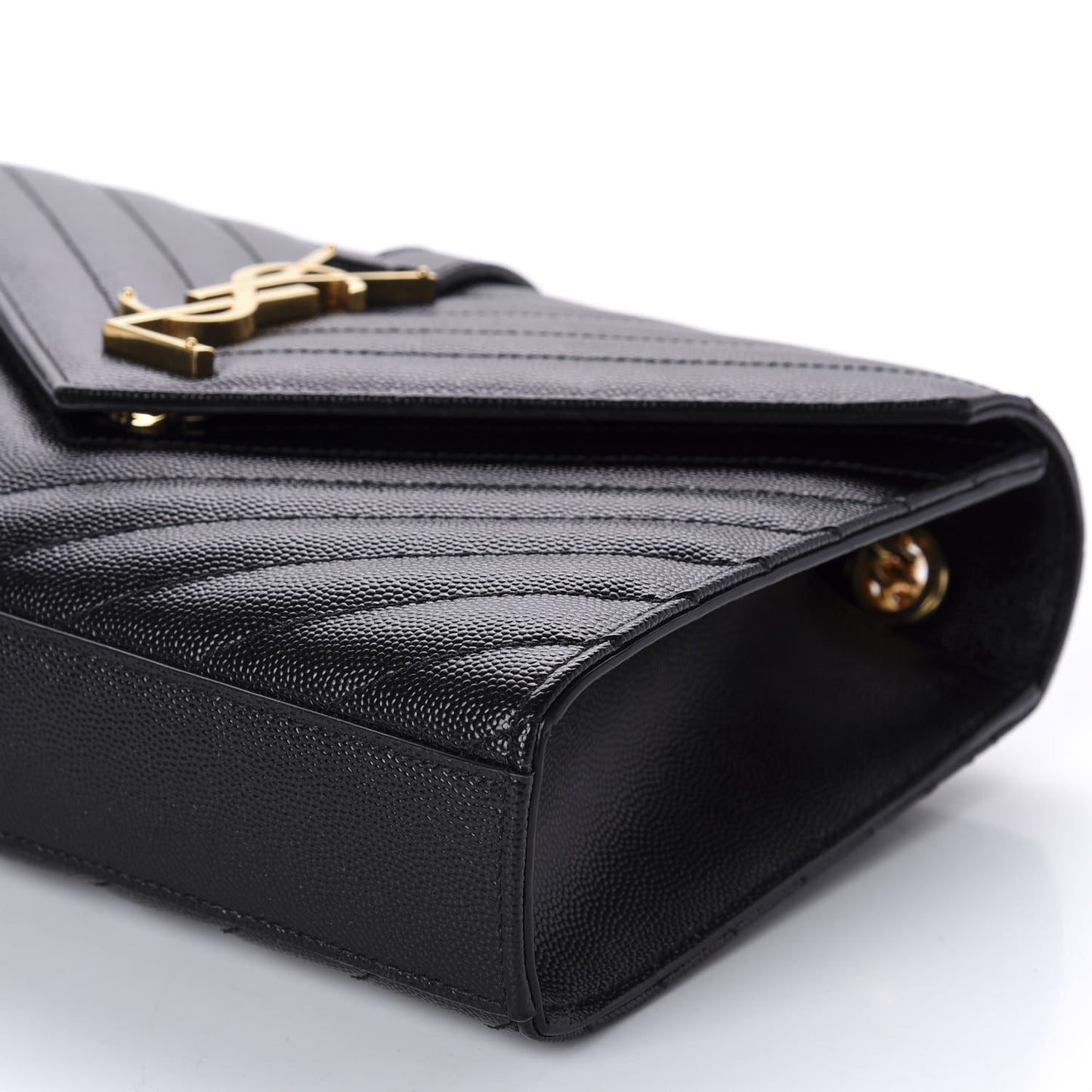 Grain De Poudre Matelasse Chevron Medium Monogram Satchel Black