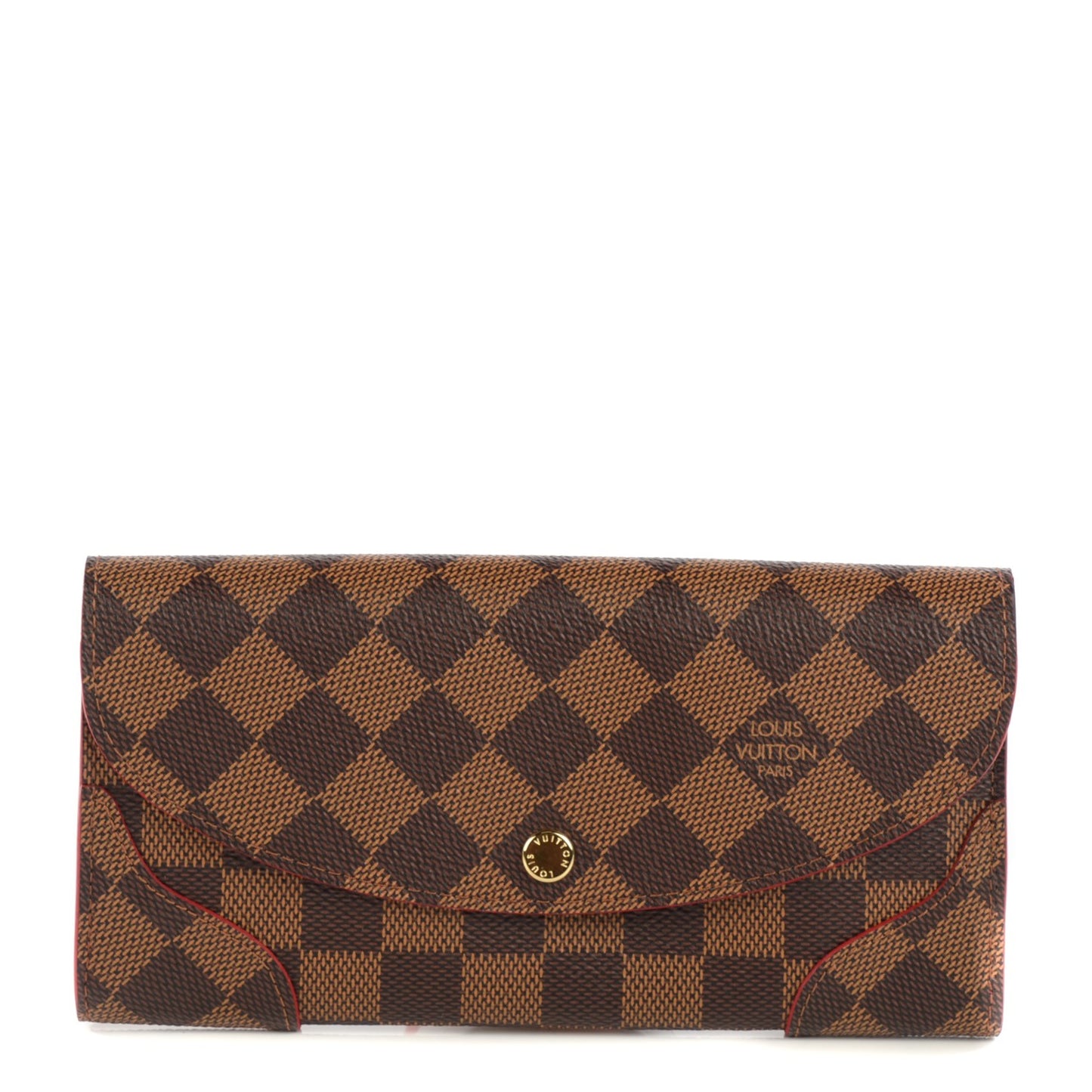 Damier Ebene Caissa Wallet Cherry