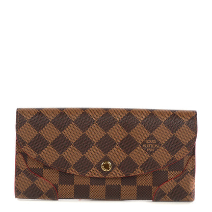 Louis Vuitton Damier Ebene Caissa Wallet Cherry 1 of 7