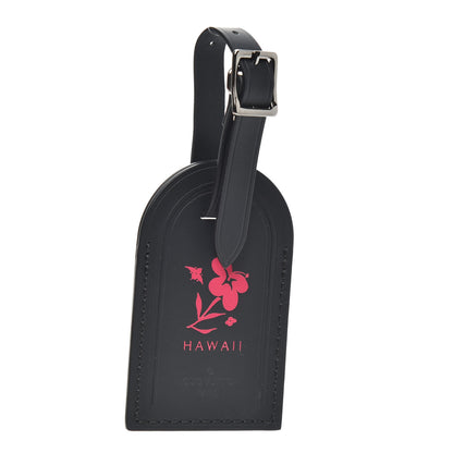 Louis Vuitton Calfskin Hawaii Luggage Tag Black 1 of 3