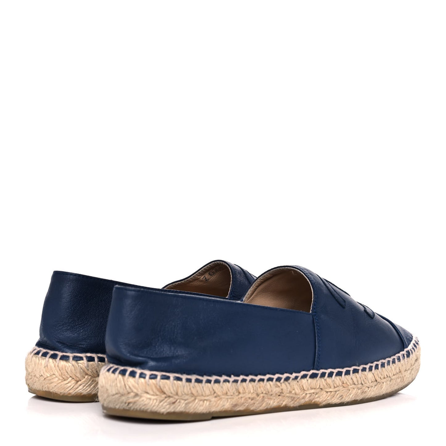 Lambskin CC Espadrilles 39 Dark Navy