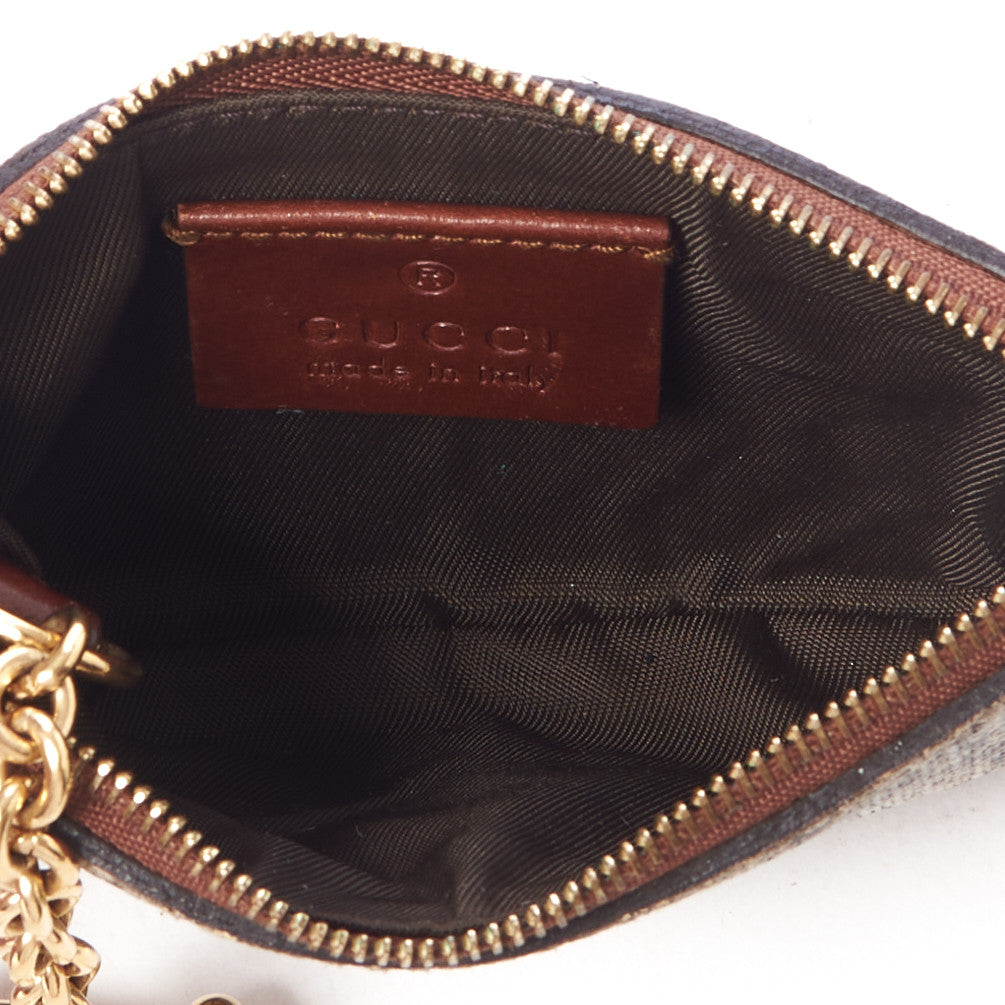 Gucci GG Supreme Monogram Key Case Brown 6 of 8