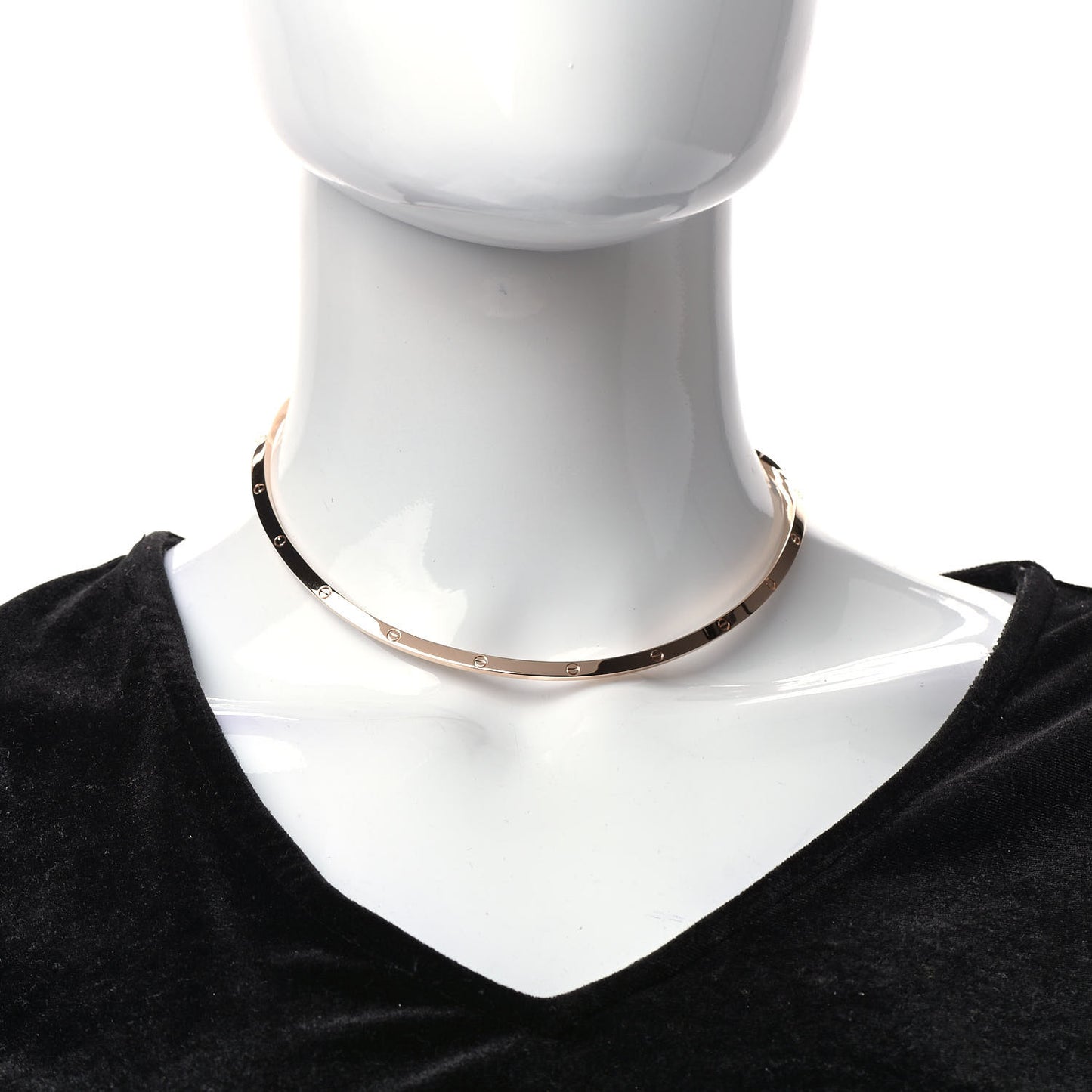 18K Pink Gold LOVE Necklace
