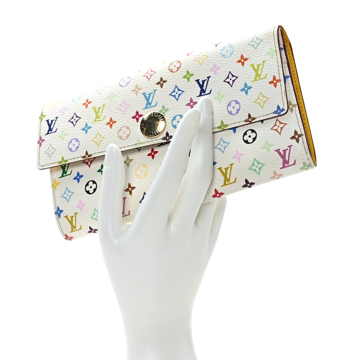 Monogram Multicolor Sarah Wallet White Figue