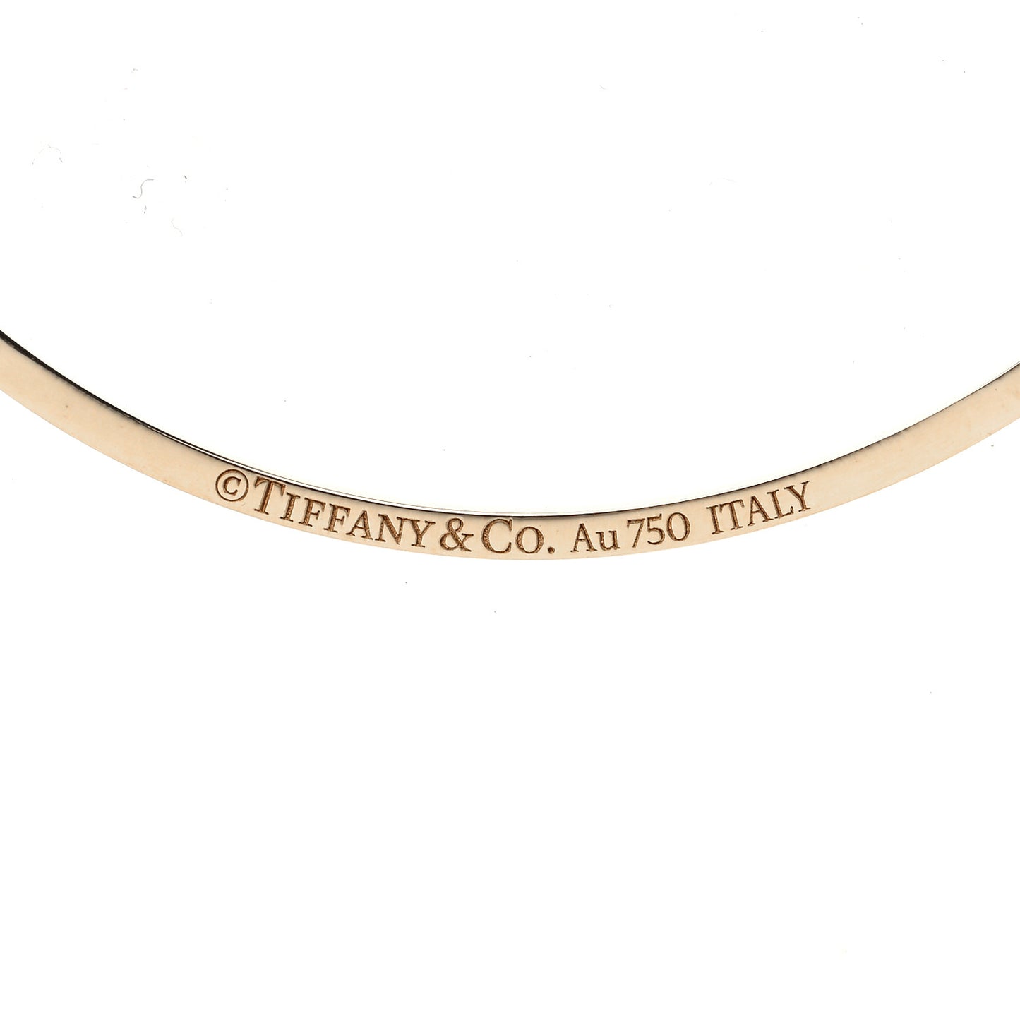 18K Yellow Gold Diamond Small T Smile Pendant Necklace