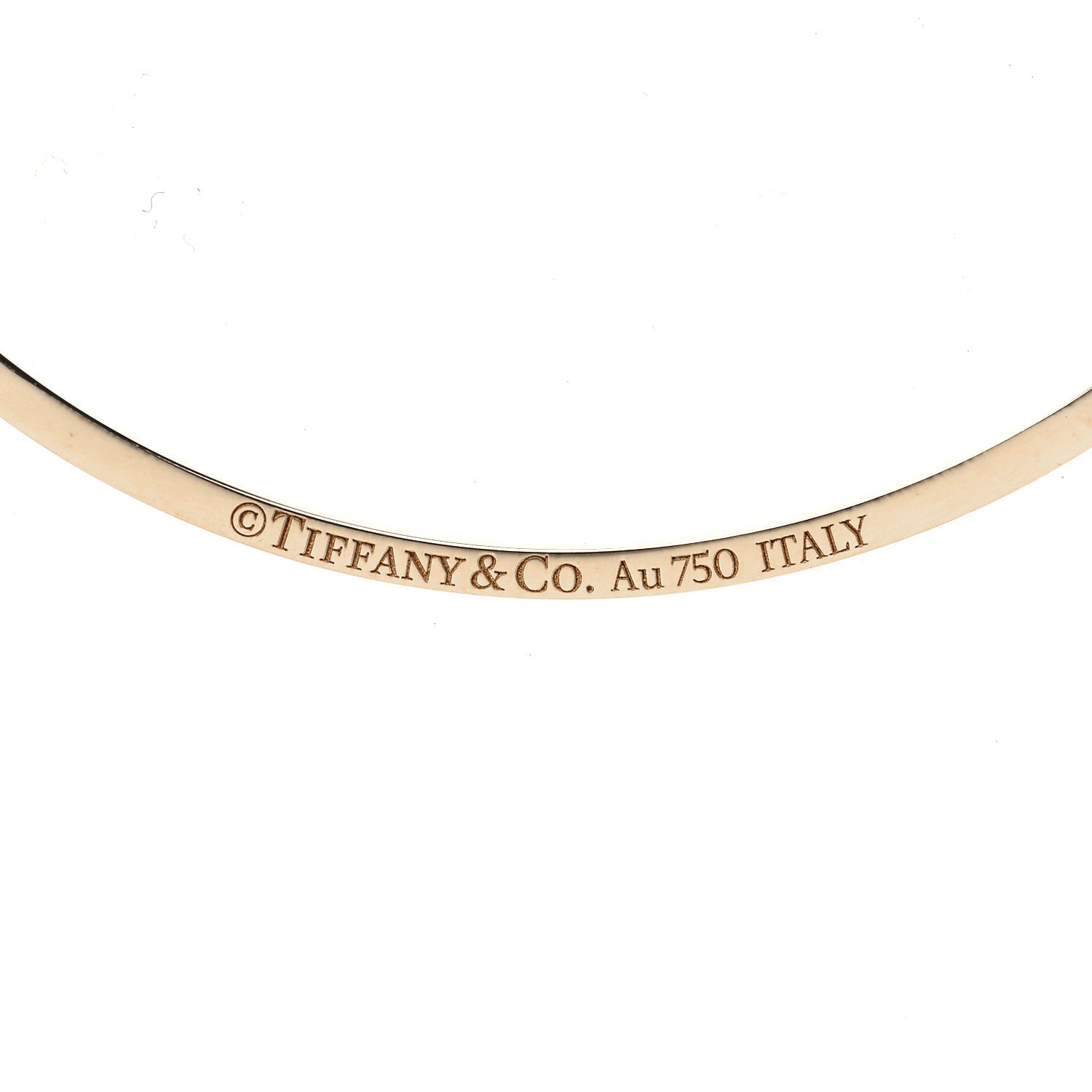 Tiffany 18K Yellow Gold Diamond Small T Smile Pendant Necklace 9 of 14