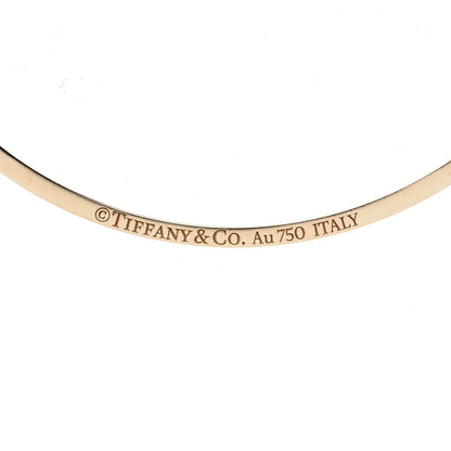 Tiffany 18K Yellow Gold Diamond Small T Smile Pendant Necklace 9 of 14