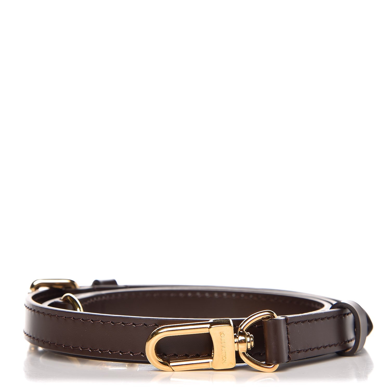 Louis Vuitton Calfskin 16mm Adjustable Shoulder Strap Brown 1 of 3