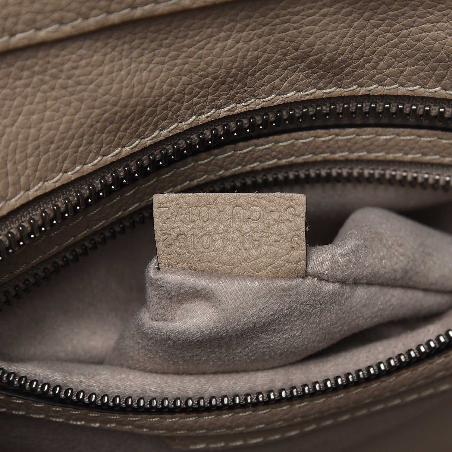 Celine Drummed Calfskin Micro Luggage Dune 7 of 9