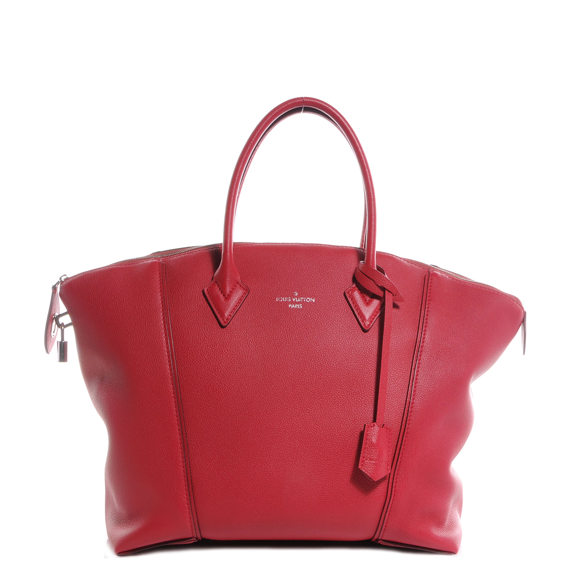 Louis Vuitton Veau Cachemire Soft Lockit MM Framboise 1 of 8