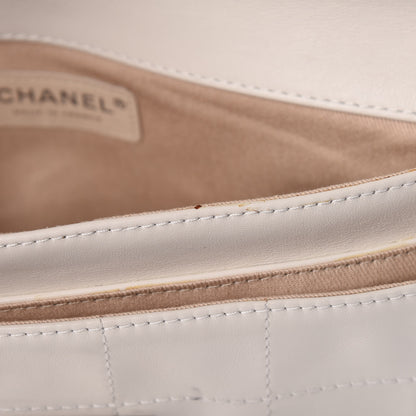 Chanel Calfskin Square Stitched Mademoiselle Shoulder Bag White 12 of 17