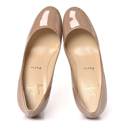 Christian Louboutin Patent Lady Gena 85 Pumps 35 Nude 2 of 9