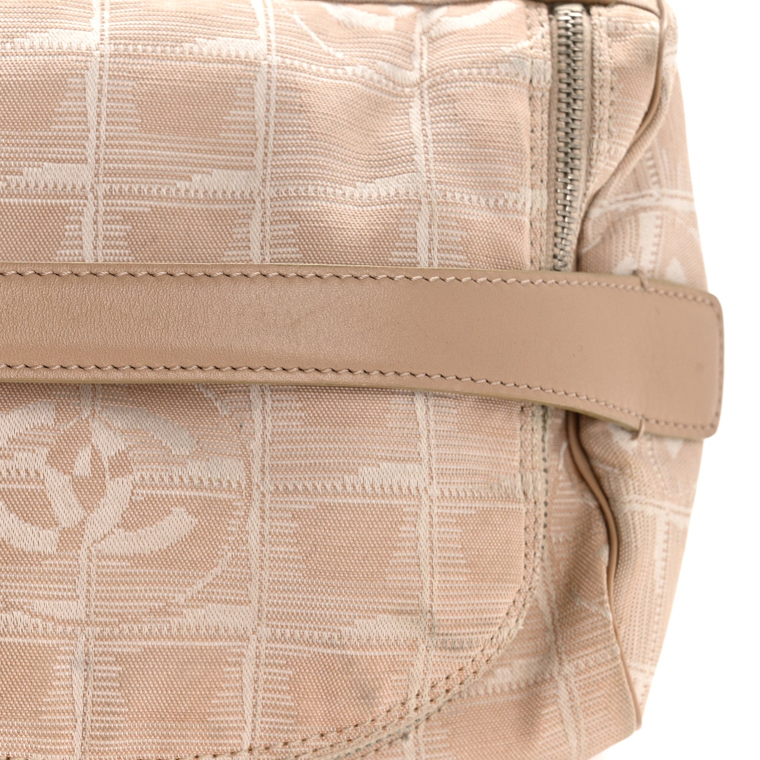 Chanel Nylon Travel Cosmetic Case Beige 10 of 10