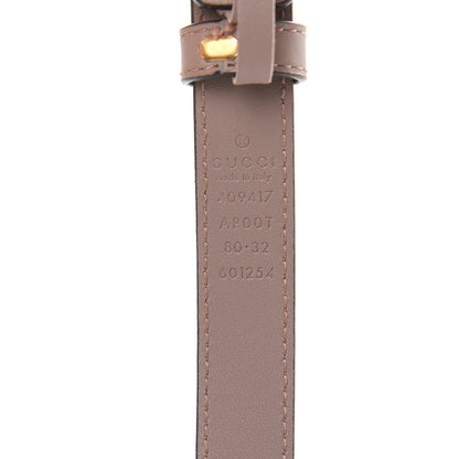 Gucci Calfskin Double G 20mm Belt 80 32 Porcelain Rose 5 of 6