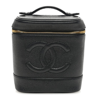 Chanel Caviar Cosmetic Vanity Bag Black 1 of 7