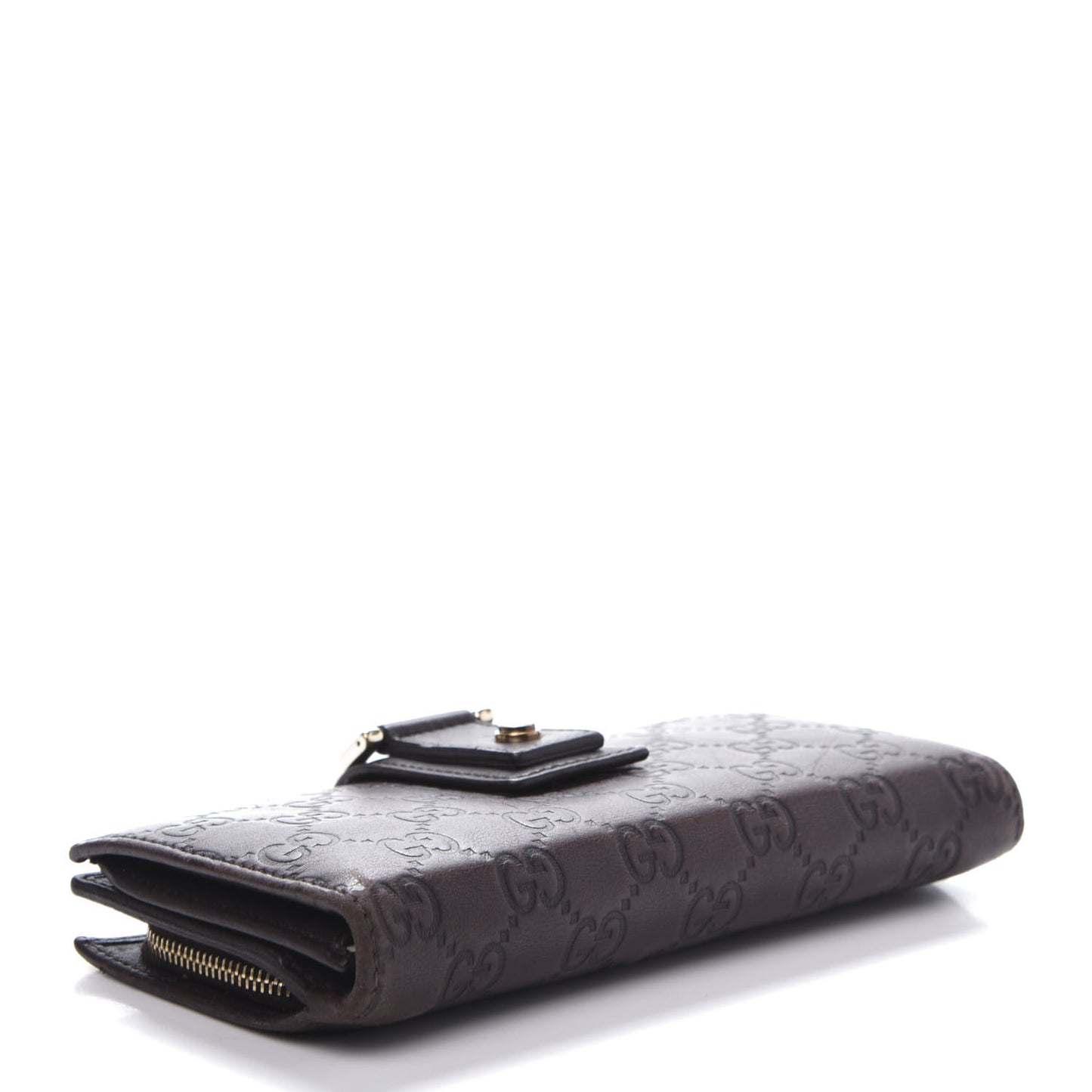 Guccissima Abbey Continental Wallet Chocolate