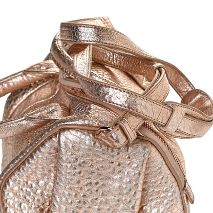 Alexander Wang Metallic Pebbled Lambskin Rockie Rose Gold Hardware 10 of 11