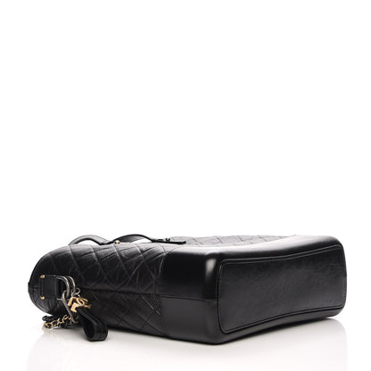 Chanel Calfskin Quilted Large Gabrielle Shopping Tote Black 5 of 10