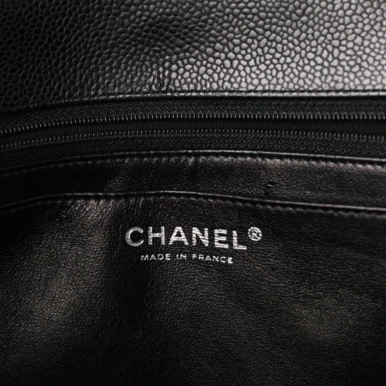 Chanel Caviar Quilted Jumbo Single Flap Black 6 of 10