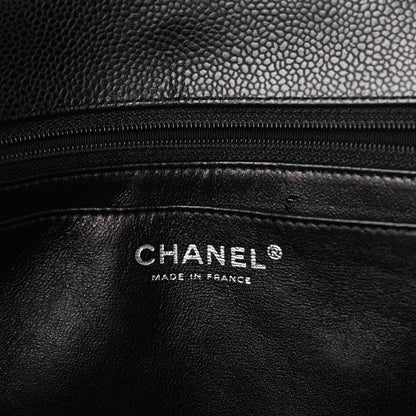 Chanel Caviar Quilted Jumbo Single Flap Black 6 of 10