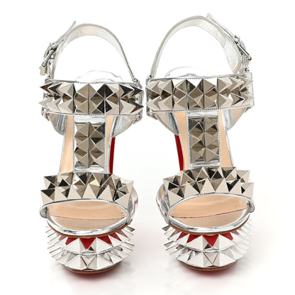 Christian Louboutin Metallic Specchio Cybersandale 150 Pumps 36 Silver 2 of 7