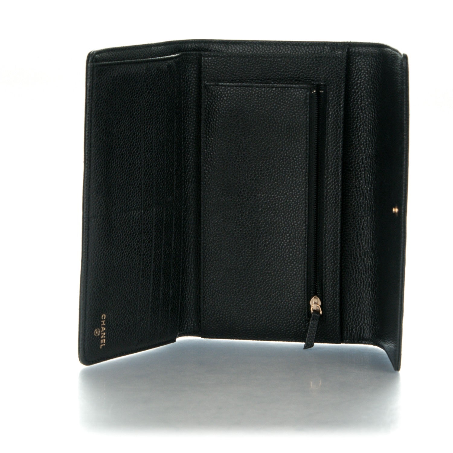 Chanel Caviar Quilted Large Flap Wallet Black 5 of 8