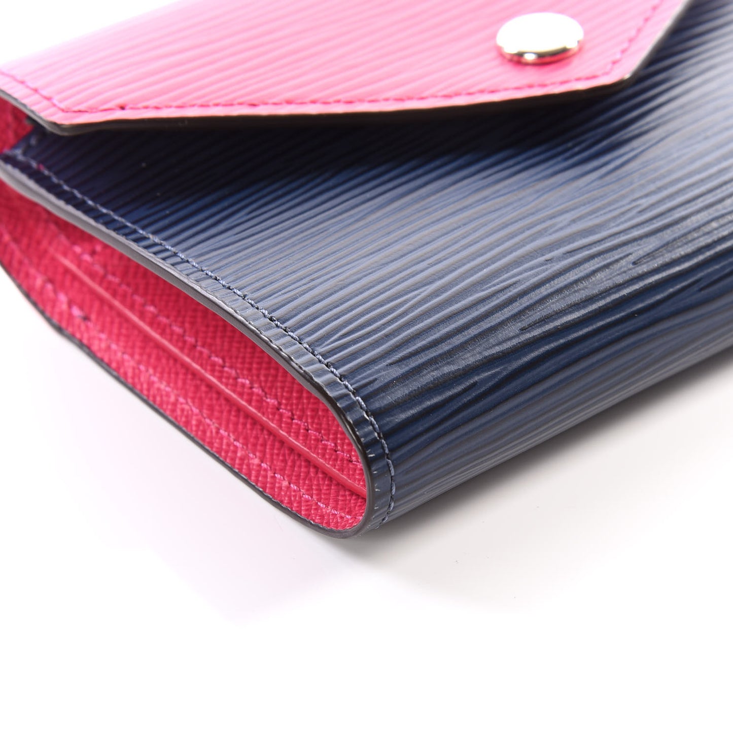 Epi Victorine Wallet Indigo Hot Pink