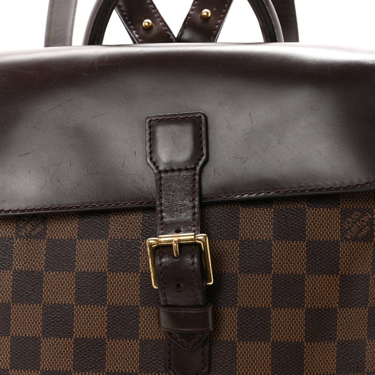 Louis Vuitton Damier Ebene Soho Backpack 6 of 12