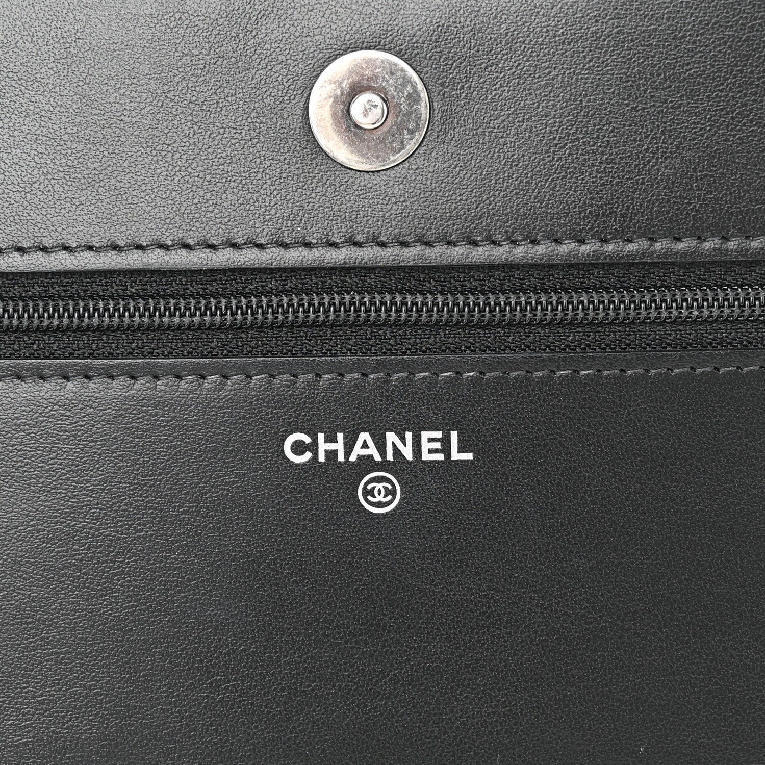 Chanel Caviar Quilted Boy Wallet On Chain WOC Black 6 of 12