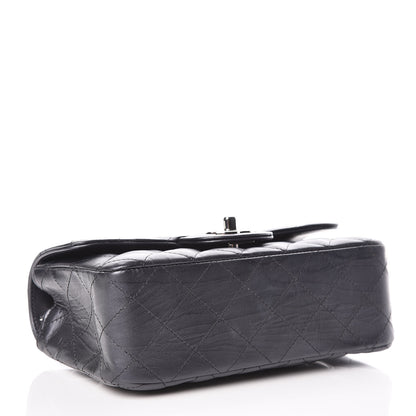 Chanel Iridescent Calfskin Quilted Mini Rectangular Flap Charcoal 4 of 11